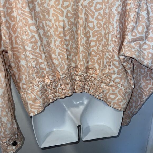 ANTHROPOLOGIE Pilcro Printed Trucker Jacket-L - Picture 7 of 10